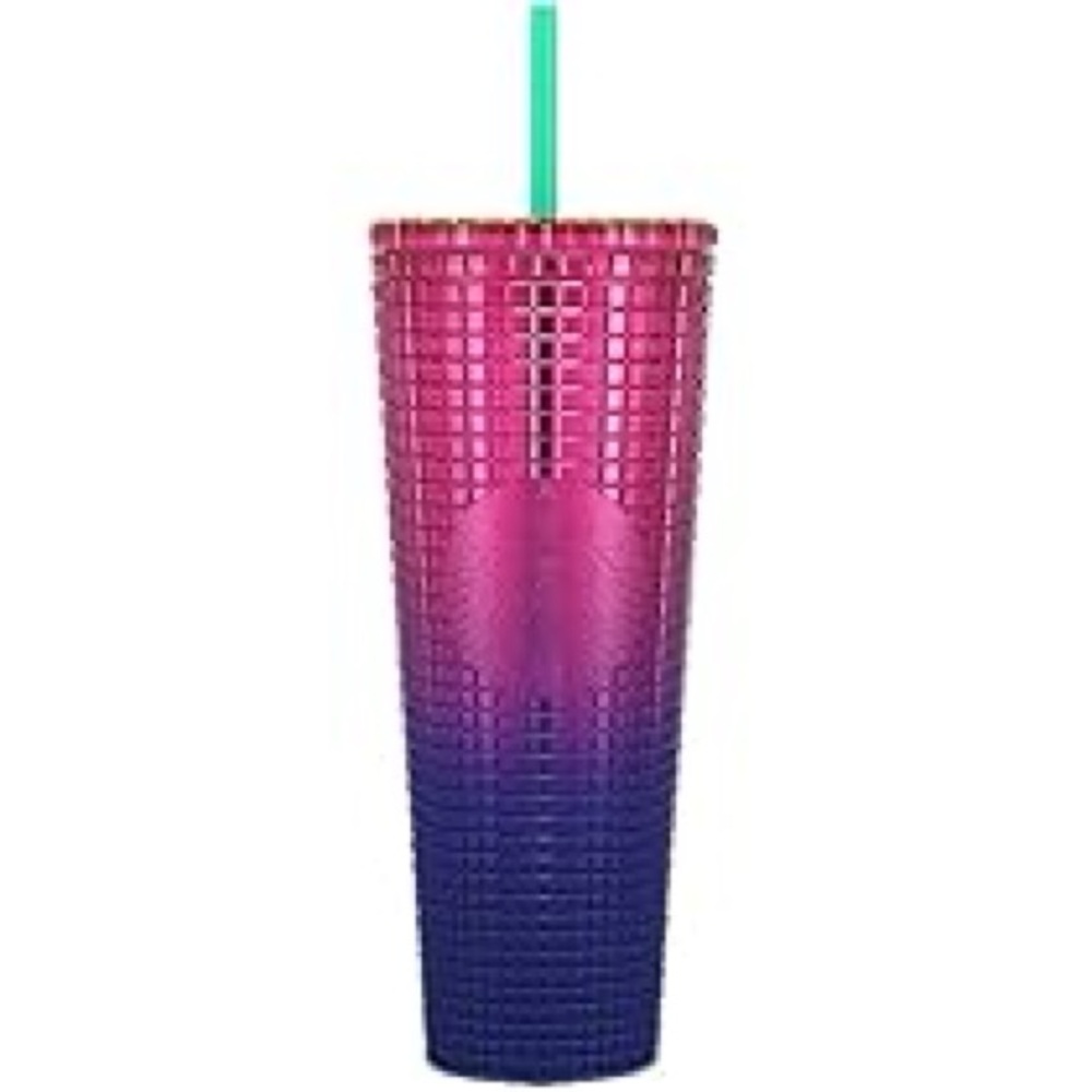 🔥Starbucks 2022 Watermelon Ombre Grid Tumbler 24oz